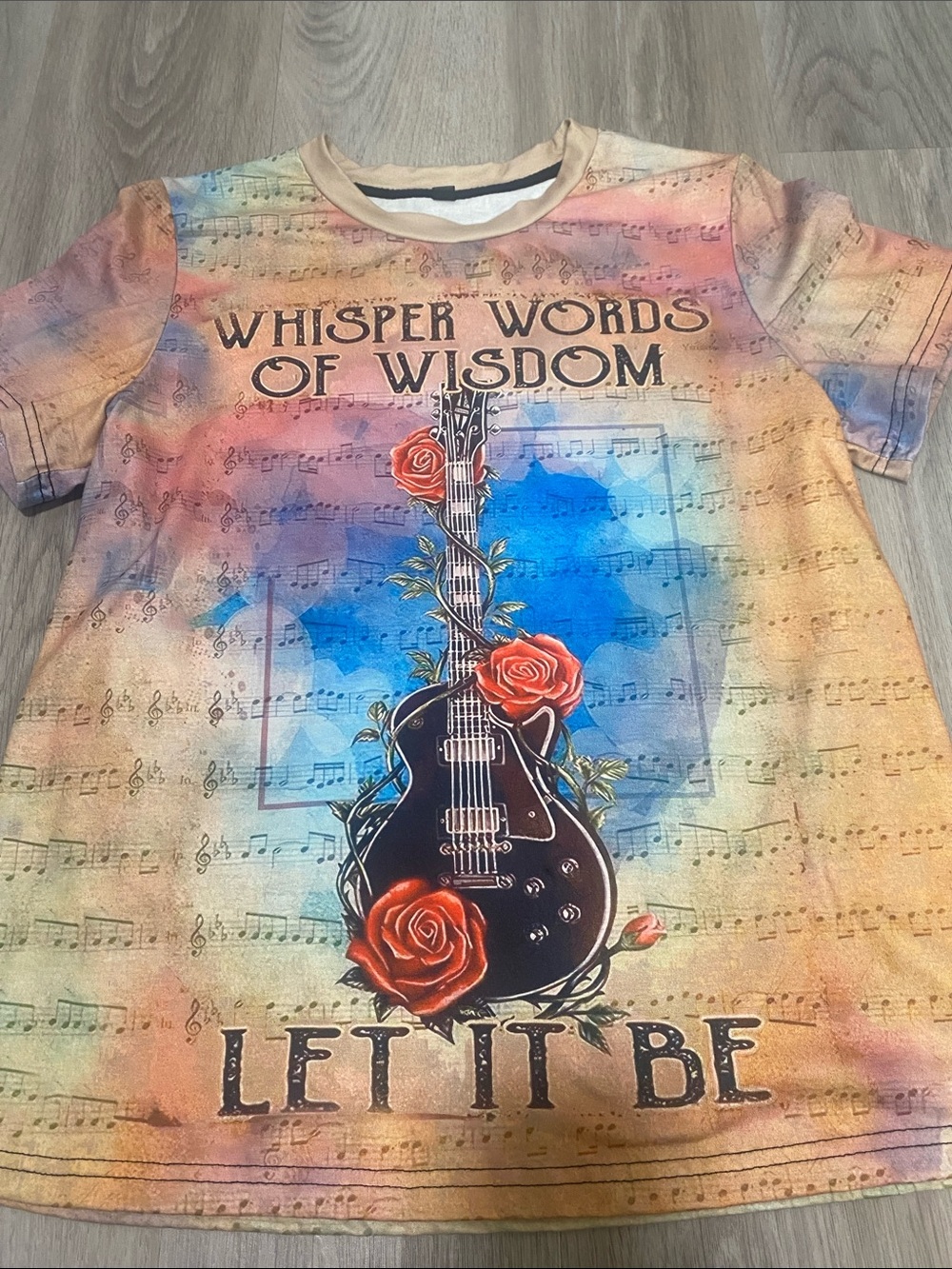 🎸 ROCK 'N' ROLL ROMANCE 🌹 Up your style with this iconic 'Let It Be' tee! Sz M - Picture 7 of 12